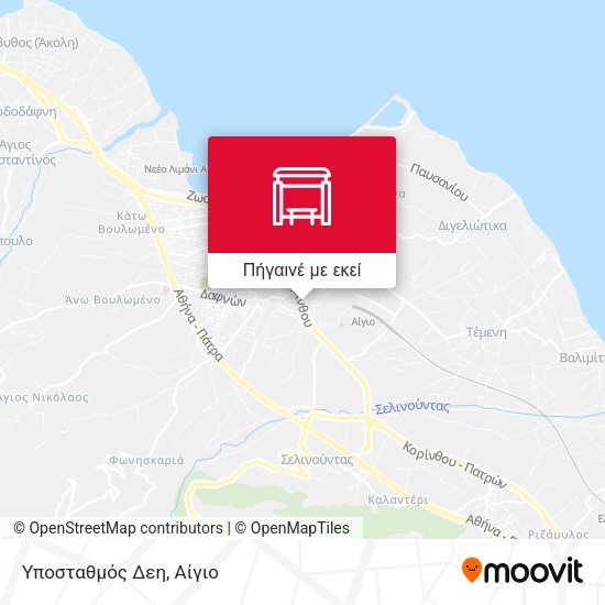 Υποσταθμός Δεη χάρτης