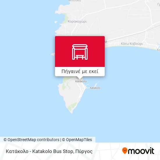 Κατάκολο - Katakolo Bus Stop χάρτης