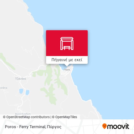 Poros - Ferry Terminal χάρτης