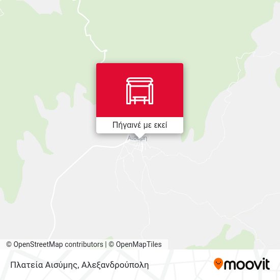 Πλατεία Αισύμης χάρτης