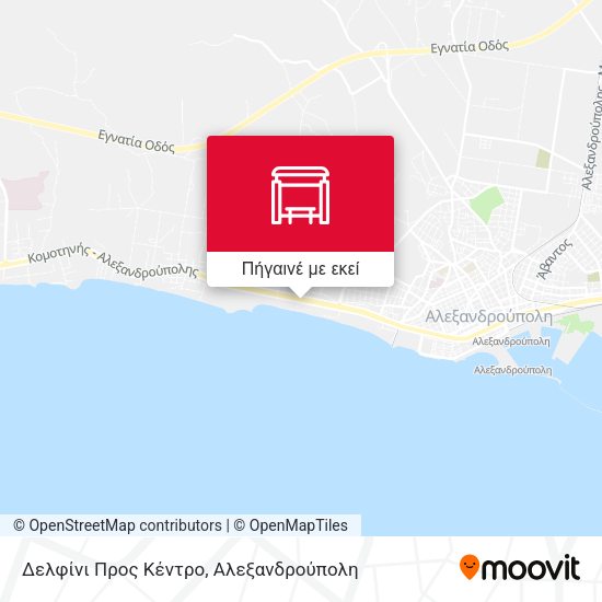 Δελφίνι Προς Κέντρο χάρτης