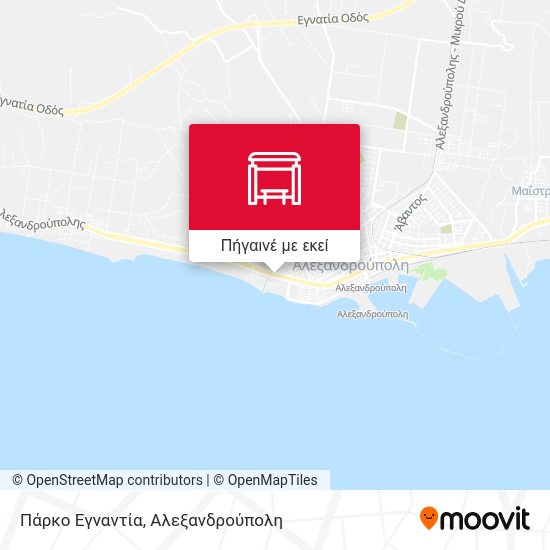 Πάρκο Εγναντία χάρτης