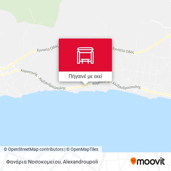 Φανάρια Νοσοκομείου χάρτης