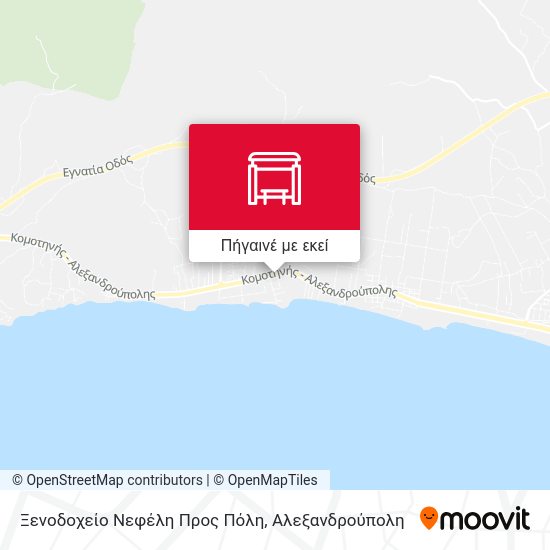 Ξενοδοχείο Νεφέλη Προς Πόλη χάρτης