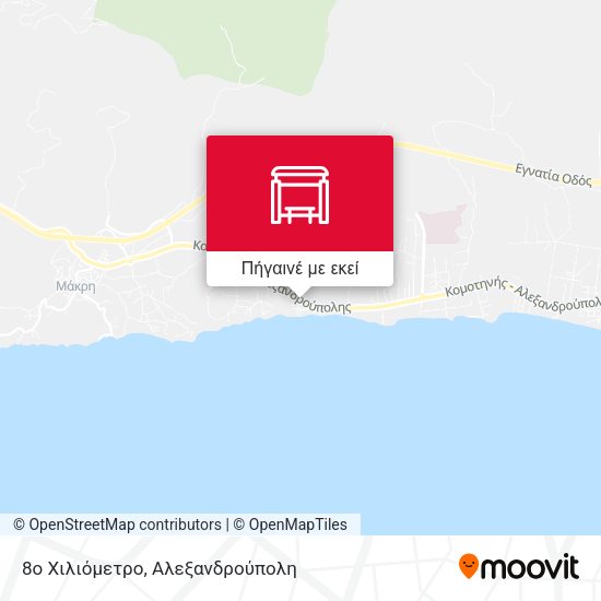 8ο Χιλιόμετρο χάρτης