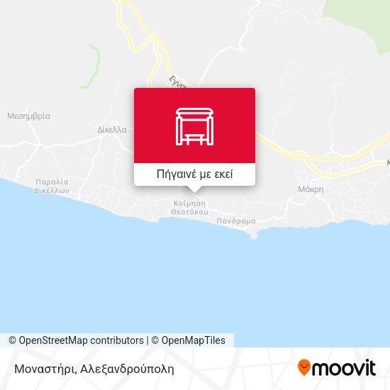 Μοναστήρι χάρτης