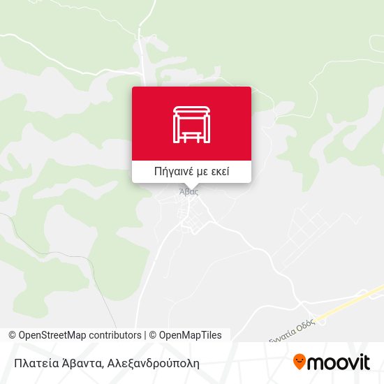 Πλατεία Άβαντα χάρτης
