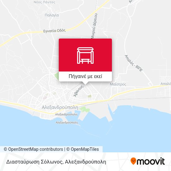 Διασταύρωση Σόλωνος χάρτης