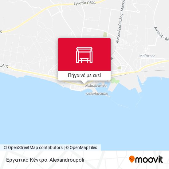 Εργατικό Κέντρο χάρτης