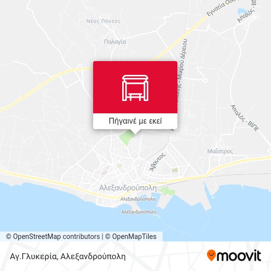 Αγ.Γλυκερία χάρτης