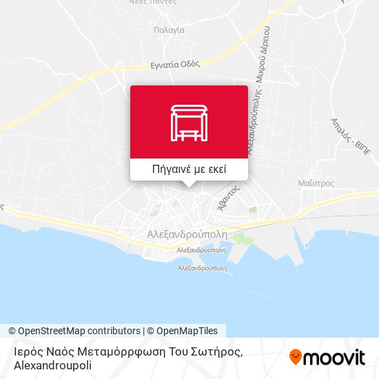 Ιερός Ναός Μεταμόρρφωση Του Σωτήρος χάρτης