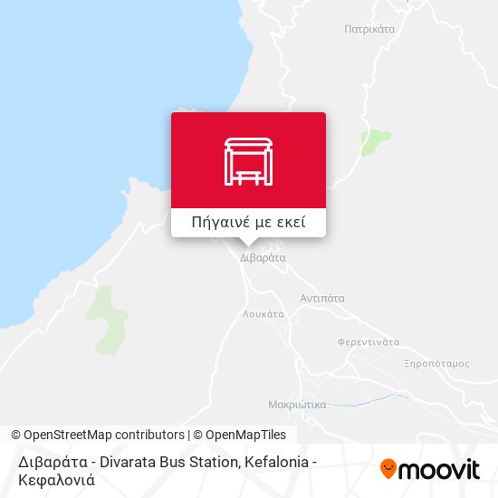 Διβαράτα - Divarata  Bus Station χάρτης