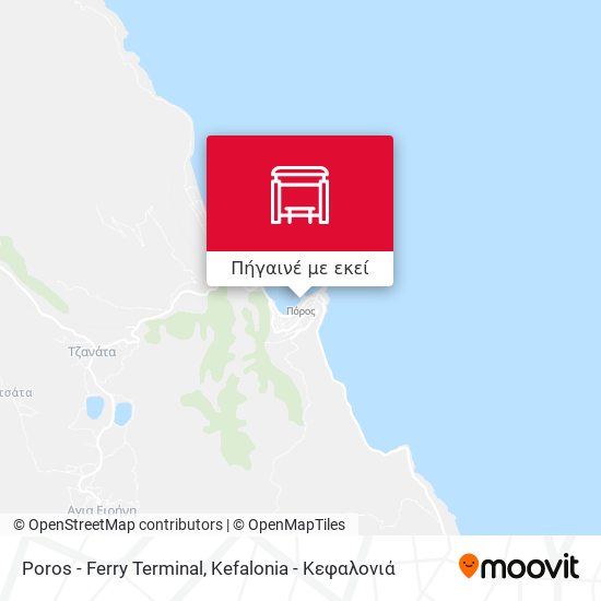 Poros - Ferry Terminal χάρτης