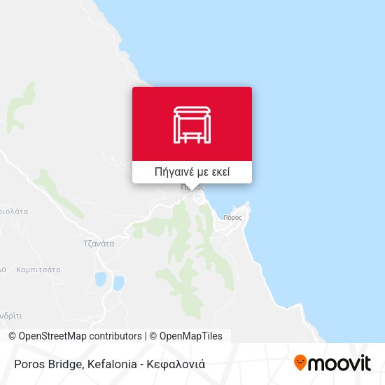 Poros Bridge χάρτης