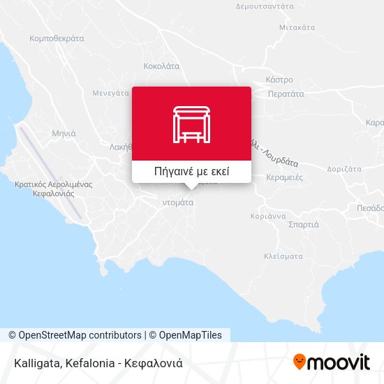 Kalligata χάρτης