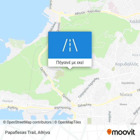 Papaflesas Trail χάρτης