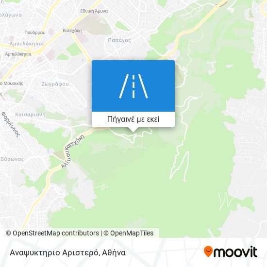 Αναψυκτηριο Αριστερό χάρτης