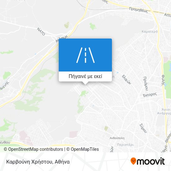 Καρβούνη Χρήστου χάρτης