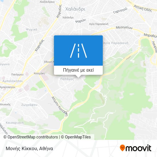 Μονής Κίκκου χάρτης
