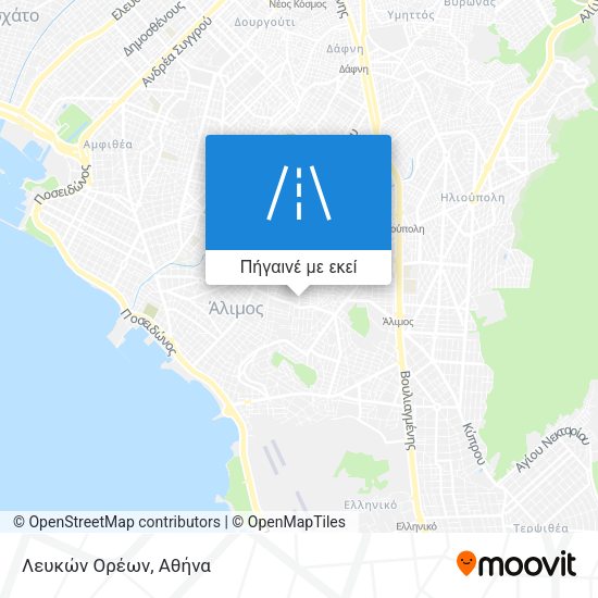 Λευκών Ορέων χάρτης