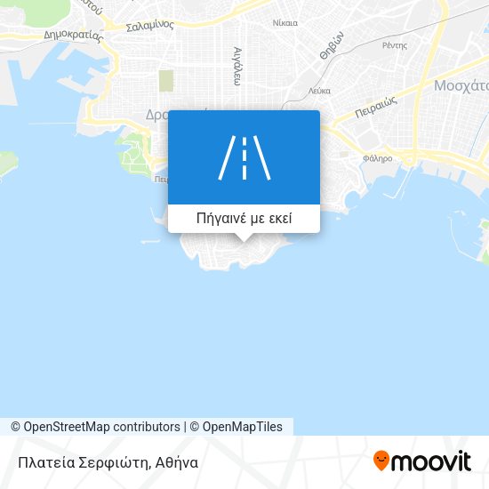 Πλατεία Σερφιώτη χάρτης