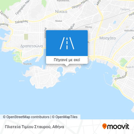 Πλατεία Τιμίου Σταυρού χάρτης