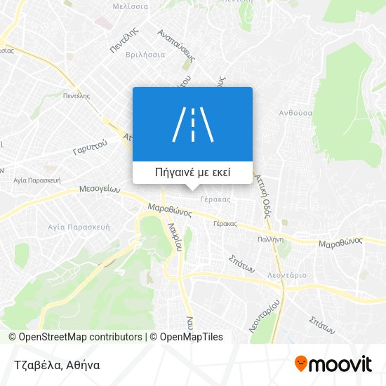 Τζαβέλα χάρτης