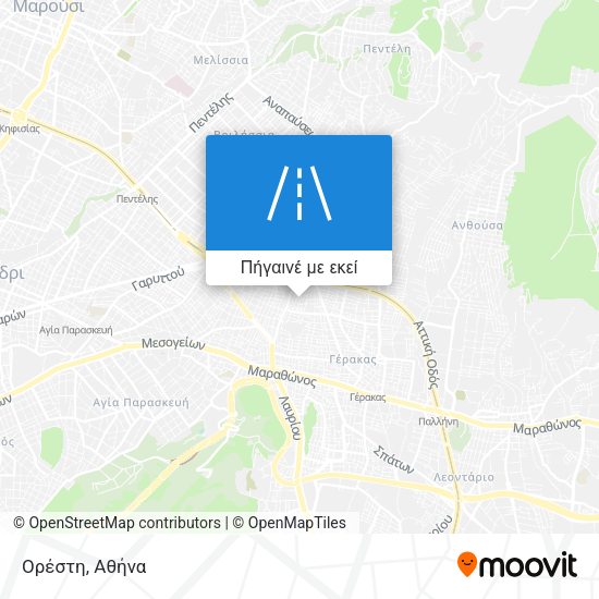 Ορέστη χάρτης