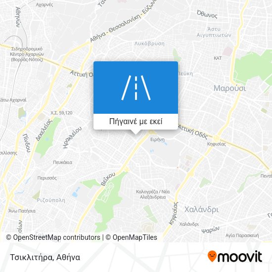 Τσικλιτήρα χάρτης