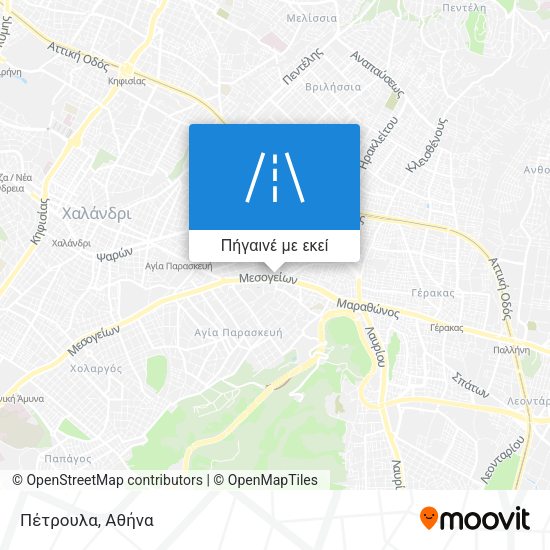 Πέτρουλα χάρτης