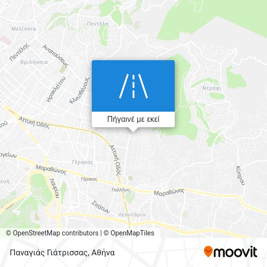 Παναγιάς Γιάτρισσας χάρτης