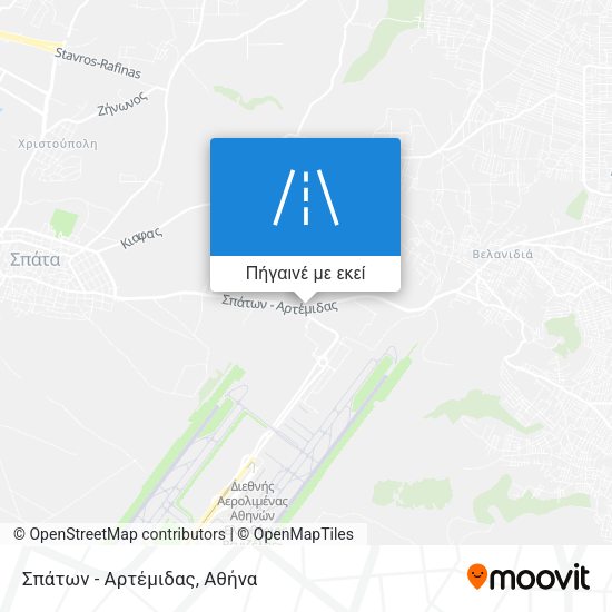 Σπάτων - Αρτέμιδας χάρτης