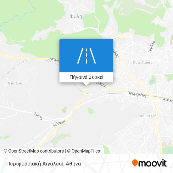 Περιφερειακή Αιγάλεω χάρτης