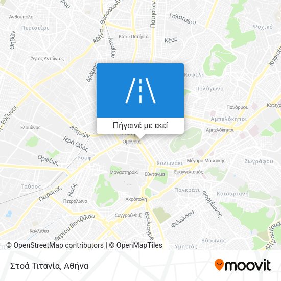 Στοά Τιτανία χάρτης