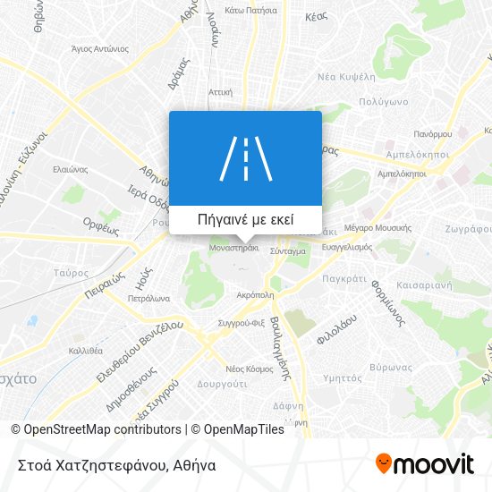 Στοά Χατζηστεφάνου χάρτης