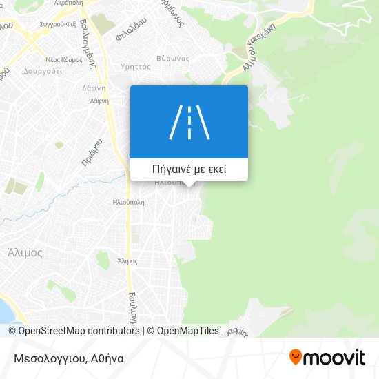 Μεσολογγιου χάρτης