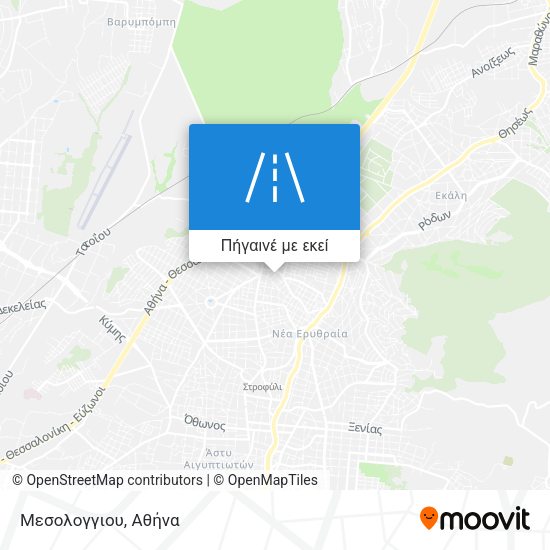 Μεσολογγιου χάρτης
