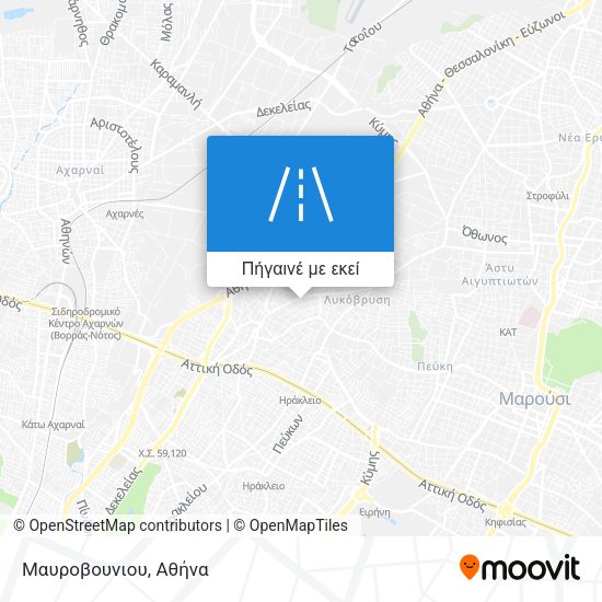 Μαυροβουνιου χάρτης