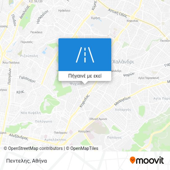 Πεντελης χάρτης