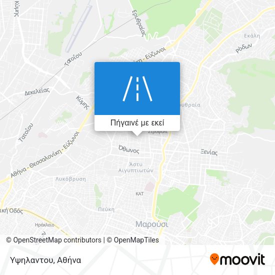 Υψηλαντου χάρτης