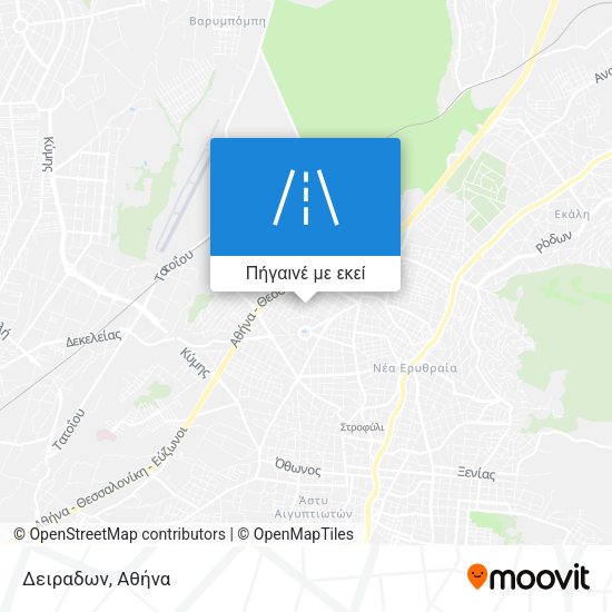 Δειραδων χάρτης