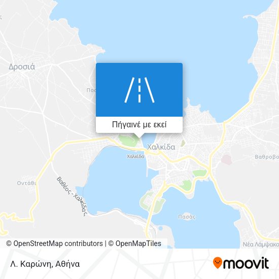 Λ. Καρώνη χάρτης