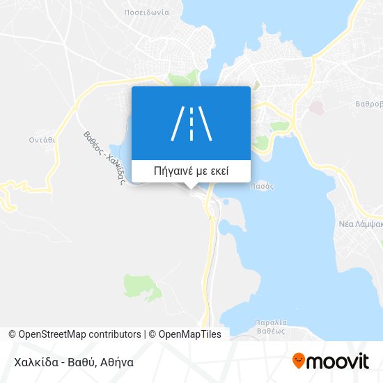 Χαλκίδα - Βαθύ χάρτης