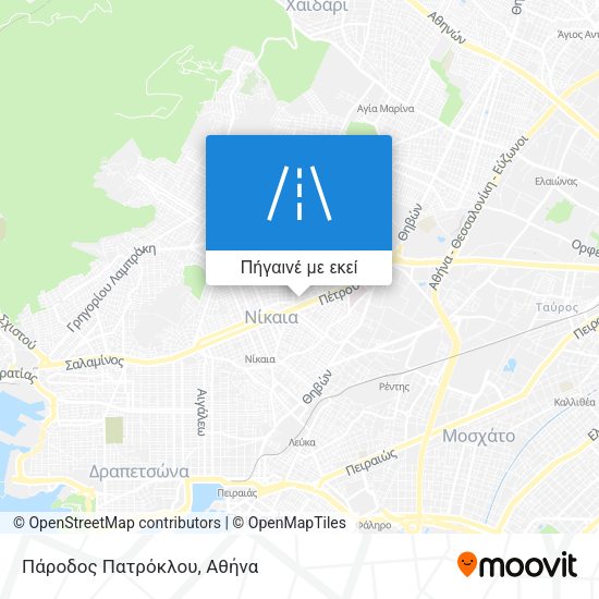 Πάροδος Πατρόκλου χάρτης