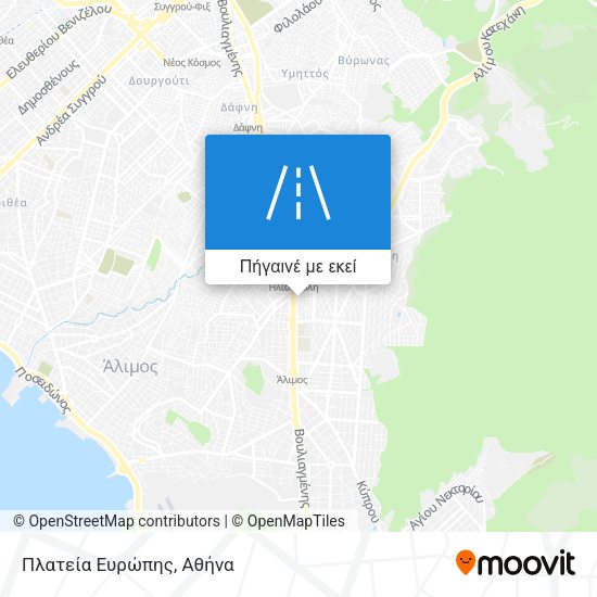 Πλατεία Ευρώπης χάρτης