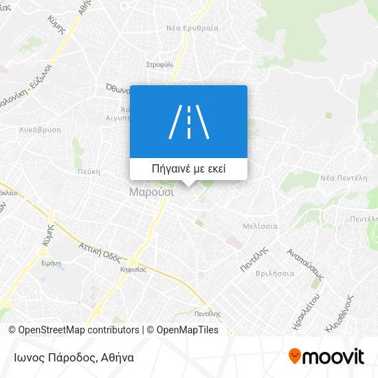 Ιωνος Πάροδος χάρτης