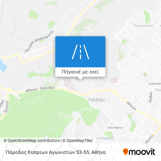 Πάροδος Κυπρίων Αγωνιστών 53-55 χάρτης