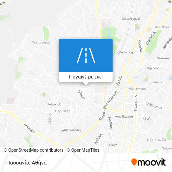 Παυσανία χάρτης