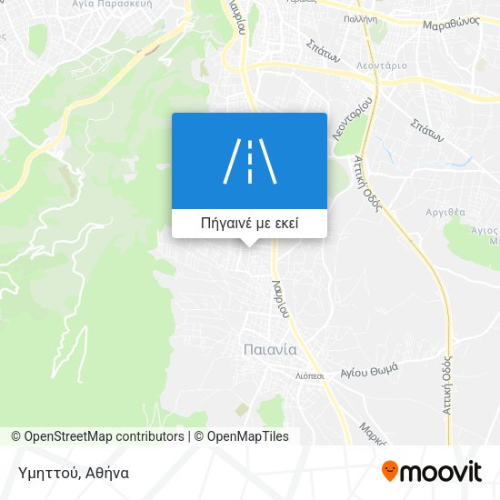 Υμηττού χάρτης