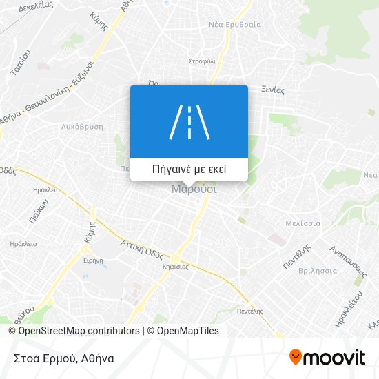 Στοά Ερμού χάρτης